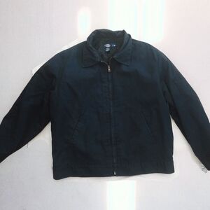 Dickies Men’s Navy Work Jacket - Classic Zip Front